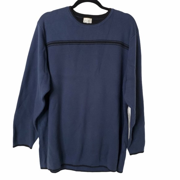 Geoffrey Beene Other - Geoffrey Beene Crewneck Pullover Sweater Navy XL